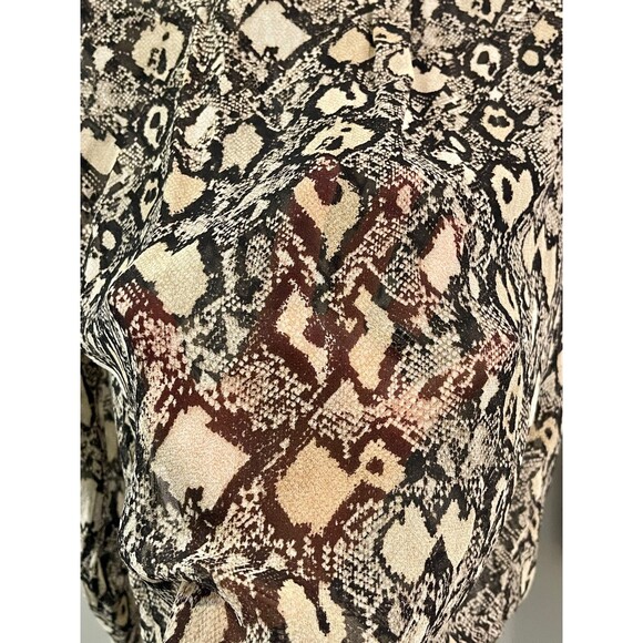EQUIPMENT Slim Fit Signature 100% Silk Reptile Blouse, Sz S - Picture 7 of 7